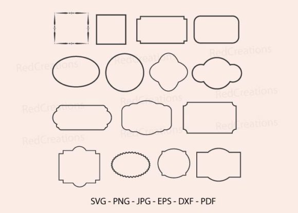 15 Vintage Frames, Decorative Frames Graphics