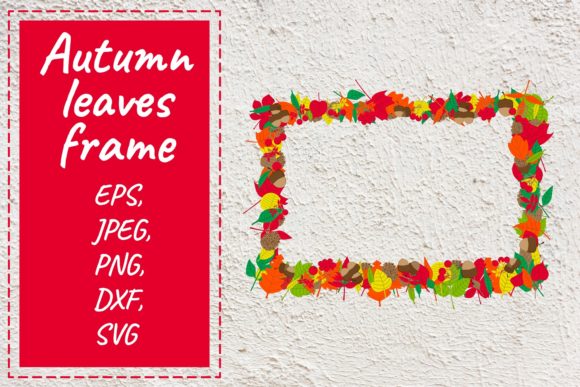 Autumn Leaves Frame. Vector Clipart