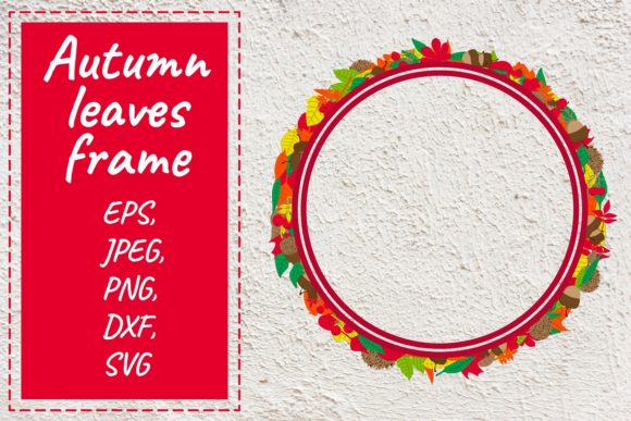 Autumn Leaves Frame. Vector Graphics