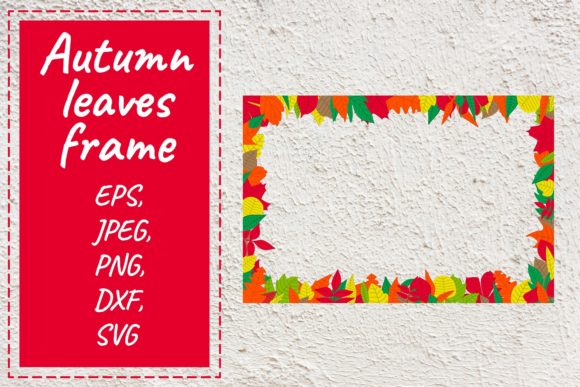 Autumn Leaves Frame. Vector Illustration