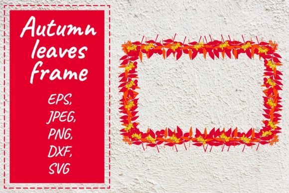Autumn Vector Leaves Frame: Graphics for Seasonal Design
