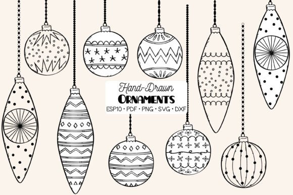 Christmas Tree Ball Ornament Decoration Graphics