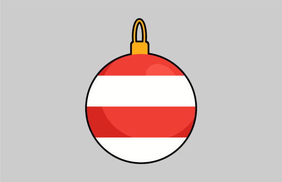 Christmas Tree Decorative Balls Simple: Graphics & Icons for Seasonal Branding