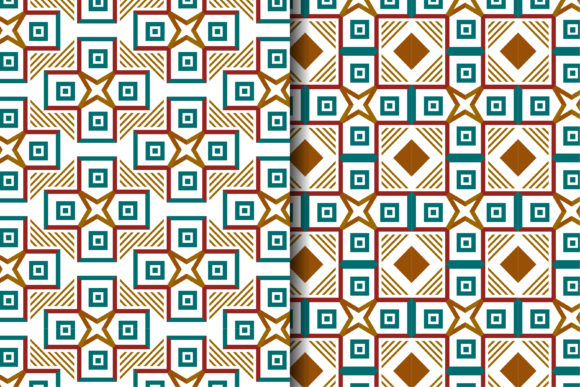 Colorful Pattern Square Diagonal Graphics