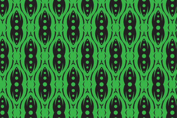 Curve Circle Green Black Abstract Graphics