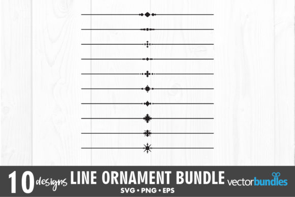 Decorative Line Ornamental Svg for Crafts and Graphics