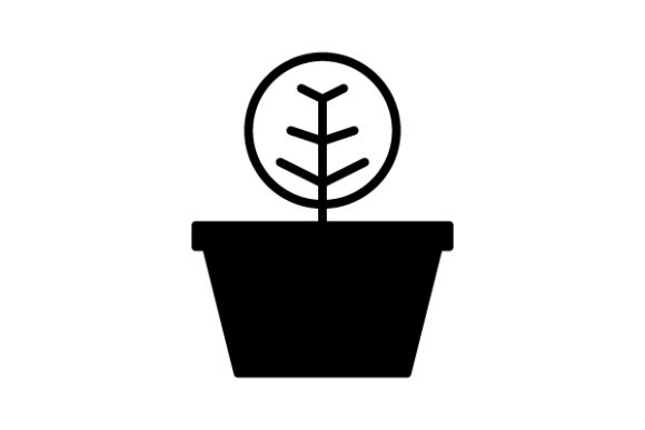 Decorative Plant Glyph Icon: Graphics and Icons for Creative Brands