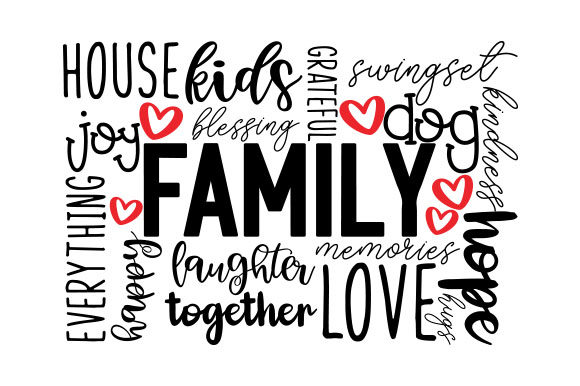 Family Word Art: Crafts Meets Subway Art