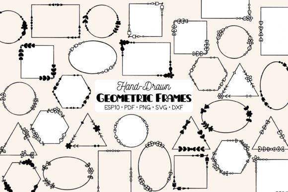 Geometric Frame Decorative Border: Graphics and Crafts for Editorial Design