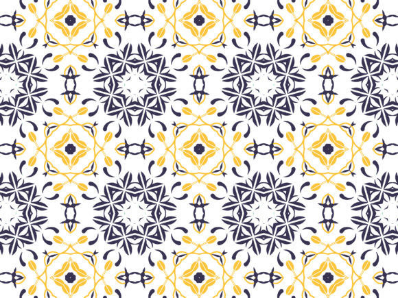 Pattern Purple Yellow Ornament Graphics