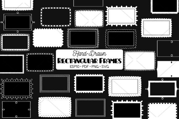 Rectangular Frame White Border Decor