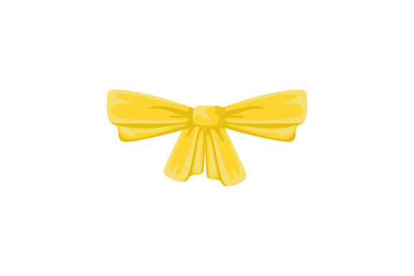 Unique Yellow Ribbon Illustration Graphics