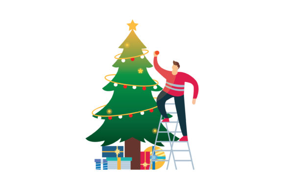 Vector Illustration Christmas Decoration Graphics